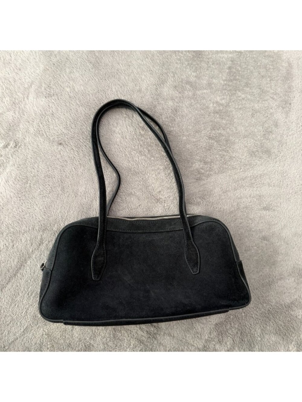 Madewell 2025 Suede Leather Shoulder Bag Purse Black